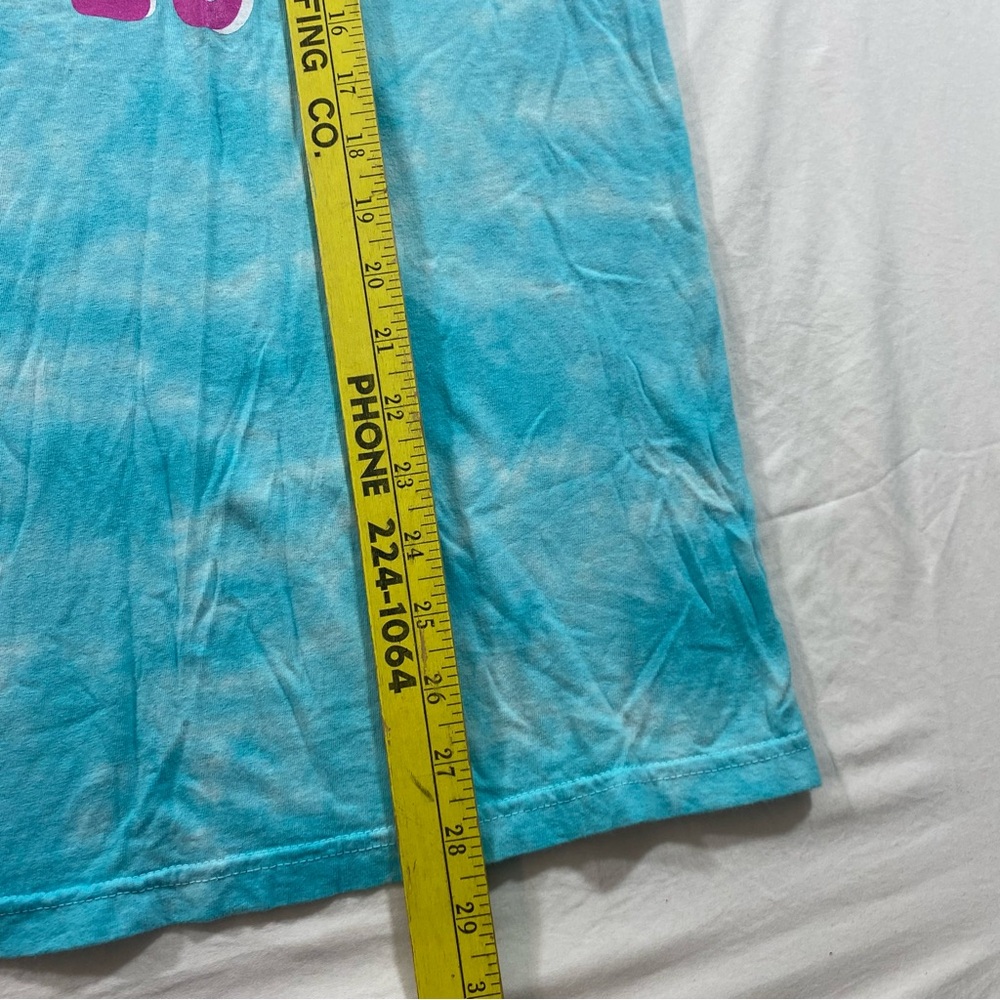 Buc-ee's Shirt Blue Pink Tank Top Summer TieDye Muscle Shirt Women’s Large - Picture 3 of 7